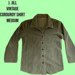 J. Jill Vintage Corduroy Long-Sleeve Shirt